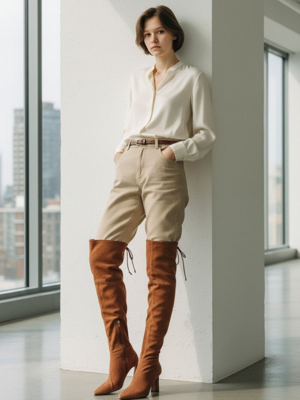 Vince Camuto, women brown suede over the knee boots, size 8 NWOT - Picture 4 of 14